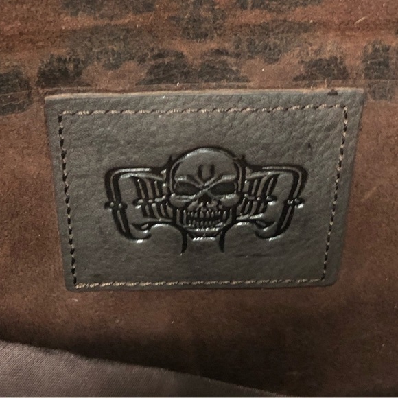 DUSSAULT brown leather Limited Edition Gene Simmons messenger bag - Picture 4 of 16